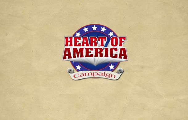 Graphic  design of Heart of America logo
