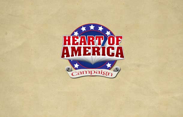 Graphic design of Heart of America logo